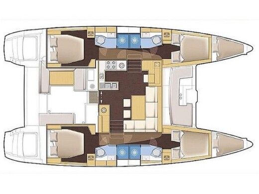 Catamaran  Lagoon 450 Fly--- Boat design plan