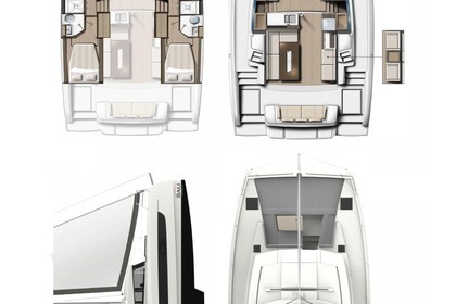 Verhuur Catamaran Catana Group Bali 4.2 - 4 + 1 cab. Marmaris
