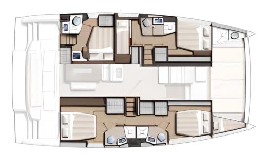 Catamaran Bali - Catana Bali 4.6 Boat layout