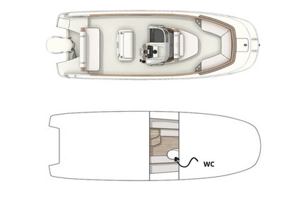 Invictus Capoforte FX240 200HP – Boat Rental Tropea (License Required)