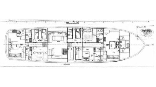 Gulet Gulet Gulet QL Plattegrond van de boot