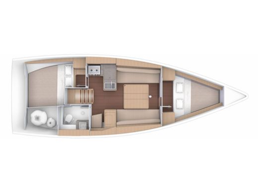 Sailboat DUFOUR 360 Grand Large Boat design plan
