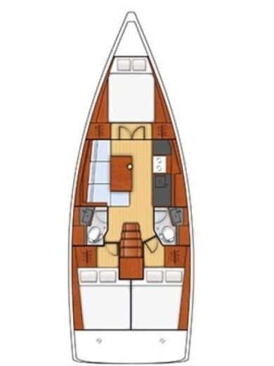 Sailboat  Oceanis 38.1 Boat design plan