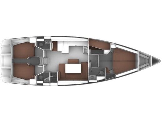 Sailboat Bavaria Cruiser 51 Plano del barco