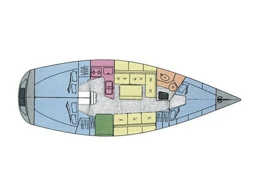Sailboat Gib Sea 352 Economy Line Planimetria della barca