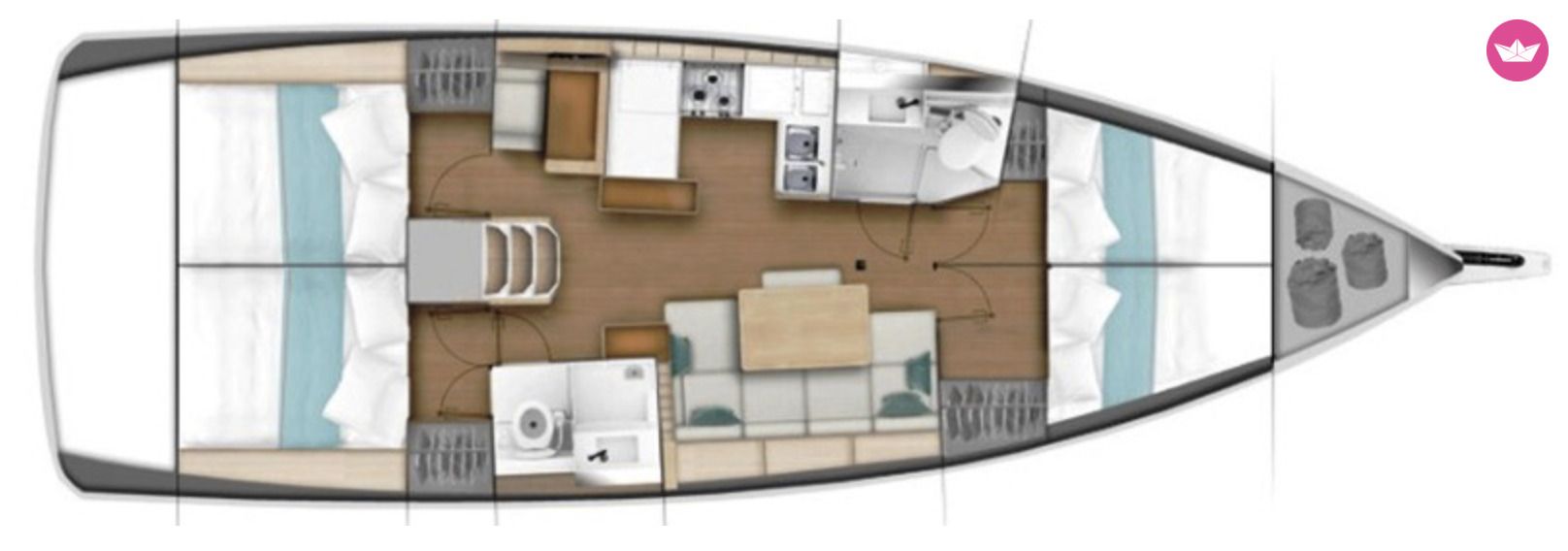 Voilier JEANNEAU SUN ODYSSEY 440 13m 8