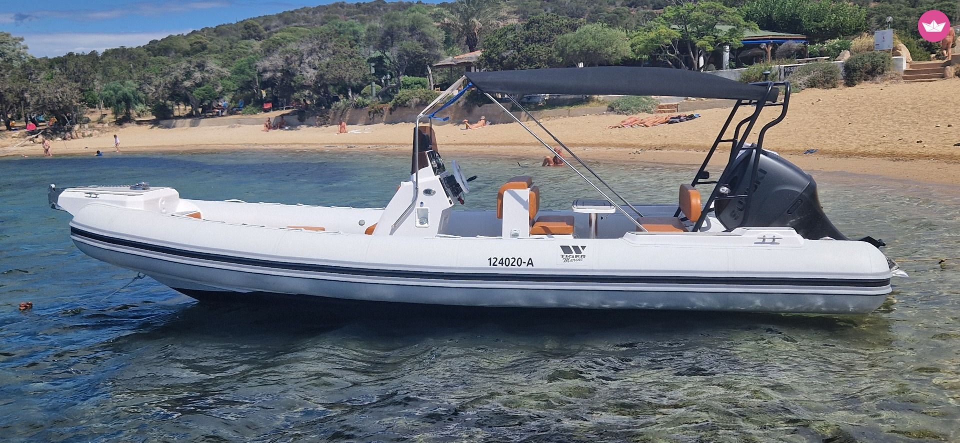 Semi-rigide Tiger Marine Open 750 200cv 2