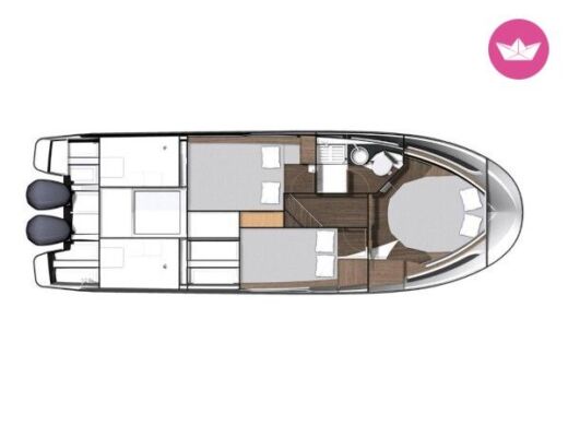 Motorboat Jeanneau Merry Fisher 1095 Boat design plan