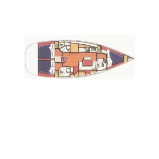 Sailboat BENETEAU CYCLADES 43.3 Boat design plan