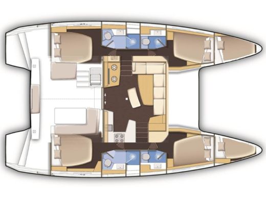 Catamaran LAGOON 42 Boat design plan