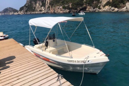 Rental Motorboat Assos marine 20 hp 4,70 Palaiokastritsa