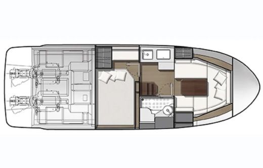 Motorboat Jeanneau Leader 10 boat plan