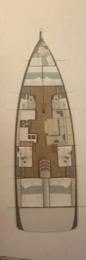Sailboat Jeanneau Sun Odyssey 490 boat plan