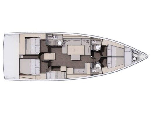 Sailboat  Dufour 470 Plan du bateau