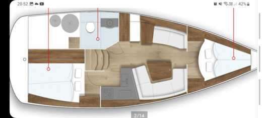 Sailboat Jeanneau Sun Odyssey 35 Legende boat plan