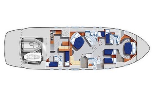 Motor Yacht Pershing 76 boat plan