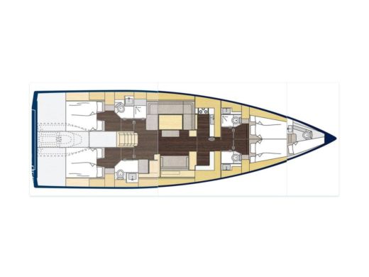 Sailboat  Bavaria C57 boat plan