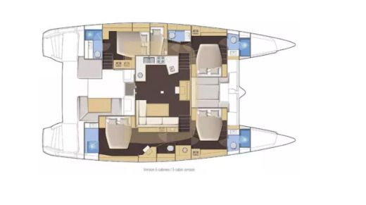 Catamaran Lagoon Lagoon 52f boat plan