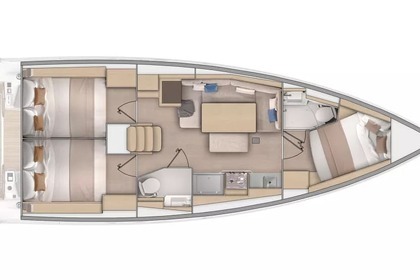Чартер Парусная яхта Bénéteau Oceanis 37.1 Тунас-ду-Парана