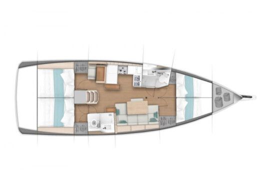 Sailboat  Sun Odyssey 440 boat plan