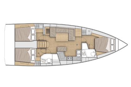 Miete Segelboot Bénéteau Oceanis 40.1 - 3 cab. Pomer