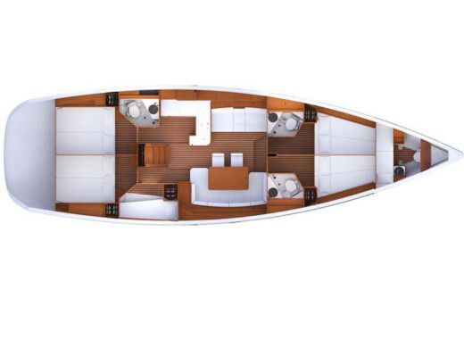 Sailboat Jeanneau Jeanneau 53 Boat layout