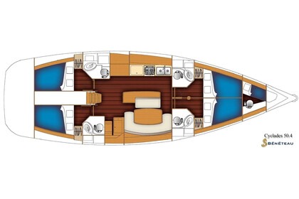 Noleggio Barca a vela  Cyclades 50.4 Santa Maria di Leuca