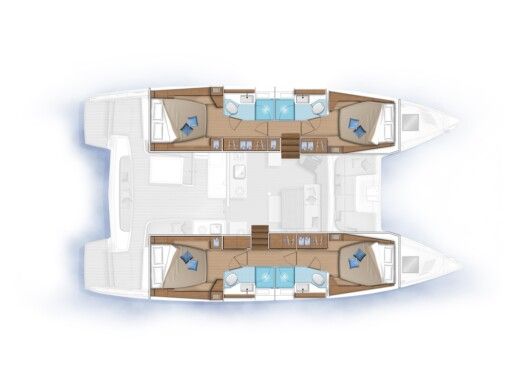 Catamaran Lagoon 46 Boat design plan