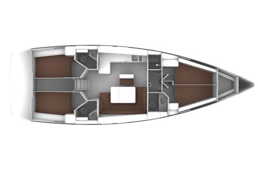 Sailboat Bavaria  Cruiser 46 boat plan