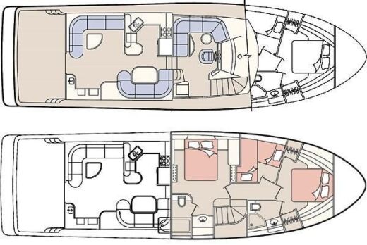 Motorboat Bayliner Conquest  39 boat plan