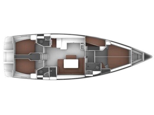 Sailboat BAVARIA CRUISER 51 Boat layout