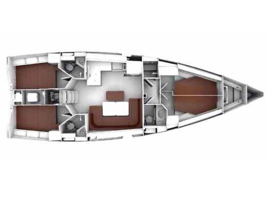 Sailboat Bavaria Cruiser 46 boat plan