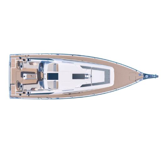 Sailboat Beneteau Oceanis 46.1 Plattegrond van de boot