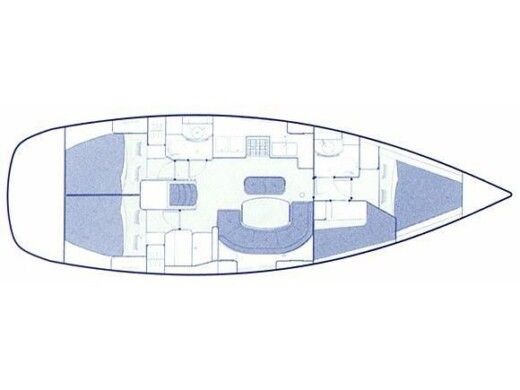 Sailboat BENETEAU 411 boat plan