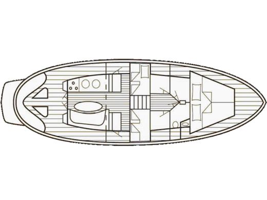 Motorboat Custom Made Classic Adria Yacht Boat layout