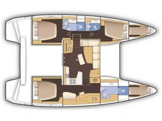 Catamaran Lagoon Lagoon 42 Owner Version boat plan