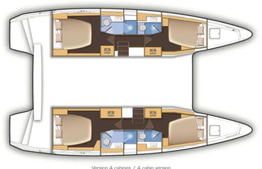 Catamaran Lagoon Lagoon 42 Boat design plan