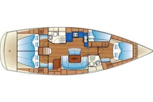 Sailboat Bavaria 46 Boat design plan