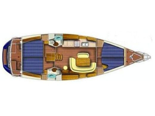 Sailboat JEANNEAU SUN ODYSSEY 45 Boot Grundriss