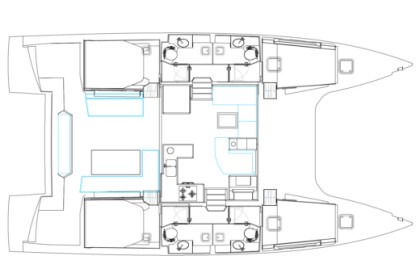 Verhuur Catamaran Nautitech 46 Fly Black River