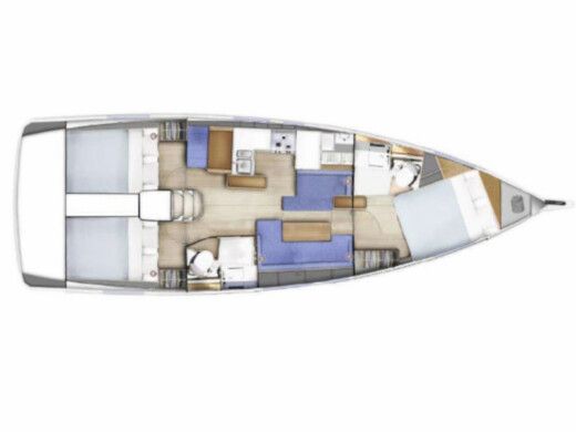 Sailboat Jeanneau Sun Odyssey 410 Boat design plan