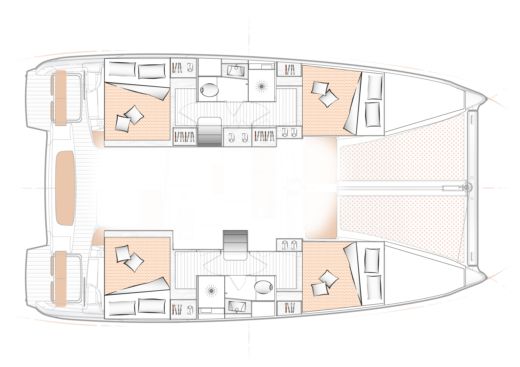 Catamaran Excess Excess 11 Plan du bateau