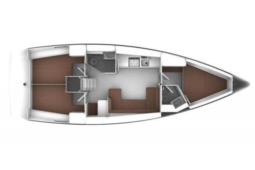 Sailboat BAVARIA CRUISER 41 Boat layout