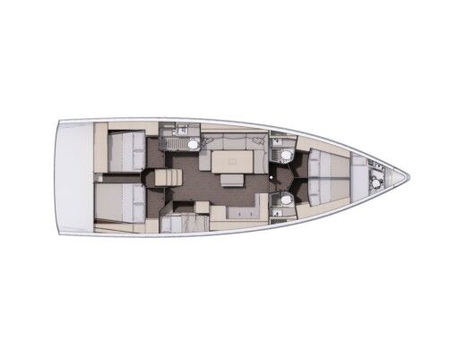 Sailboat Dufour 470 Planimetria della barca
