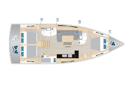 Location Voilier Hanse Yachts Hanse 460 - 4 cab. Biograd na Moru