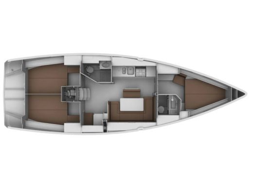 Sailboat  Bavaria Cruiser 40 boat plan