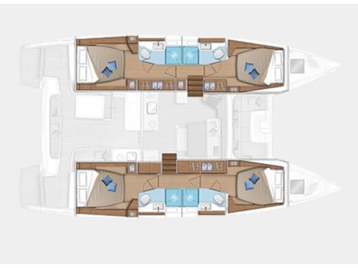 Catamaran Lagoon Lagoon 46 Boat design plan