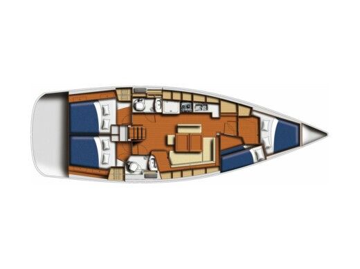 Sailboat  Oceanis 43 boat plan
