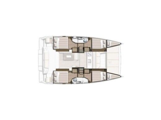 Catamaran  Bali Catsmart Boot Grundriss