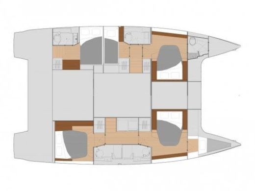 Catamaran FOUNTAINE PAJOT SAONA 47 Boat design plan